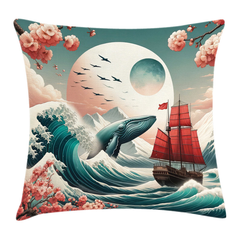 Nautical Pillow Cover, Square, 24"H x 24"W