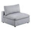 Ensemble de canapé modulaire en velours côtelé 7 pièces gris foncé 2X