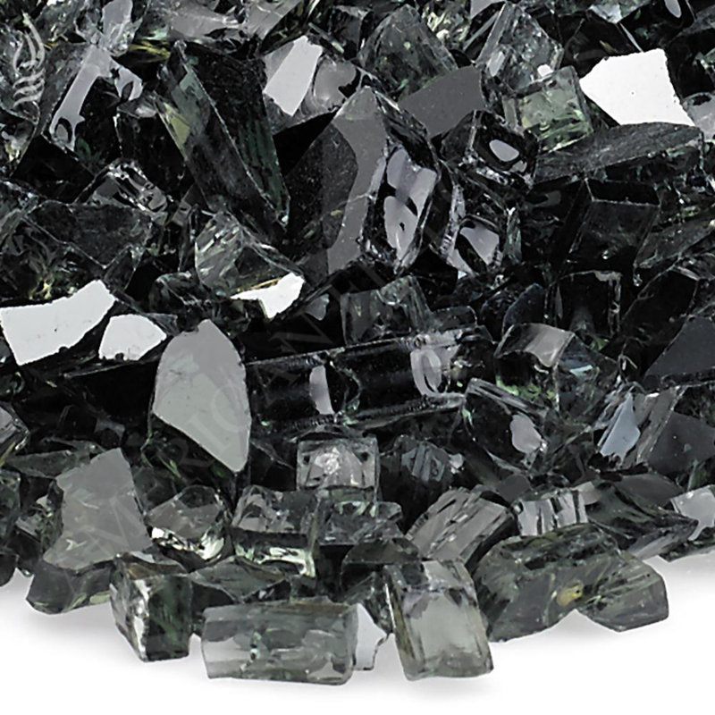 Black Reflective Fire Pit Glass for Outdoor and Indoor Use