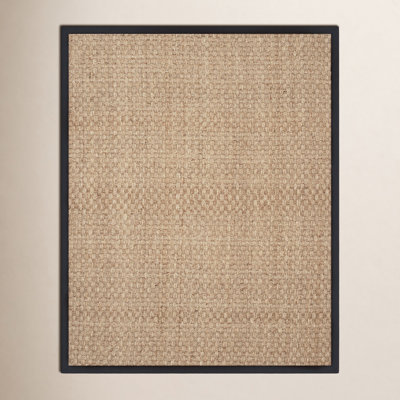 Natural Black Seagrass Rug