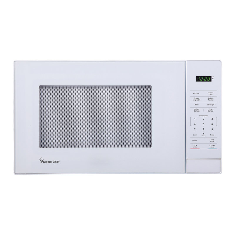 Magic Chef 1.1 Cubic Feet 1000 Watt Countertop Microwave, White