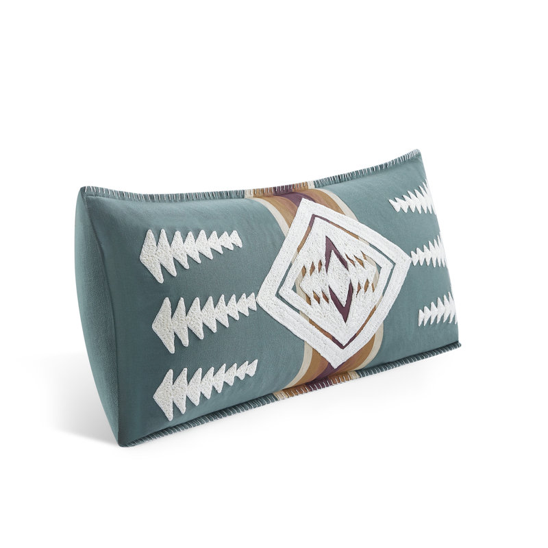 Decorative Pillow Slate 14x30", Light Green Southwestern, 14"H x 14"W