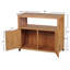 Ensemble de table de bar en bois avec rangement et buffet