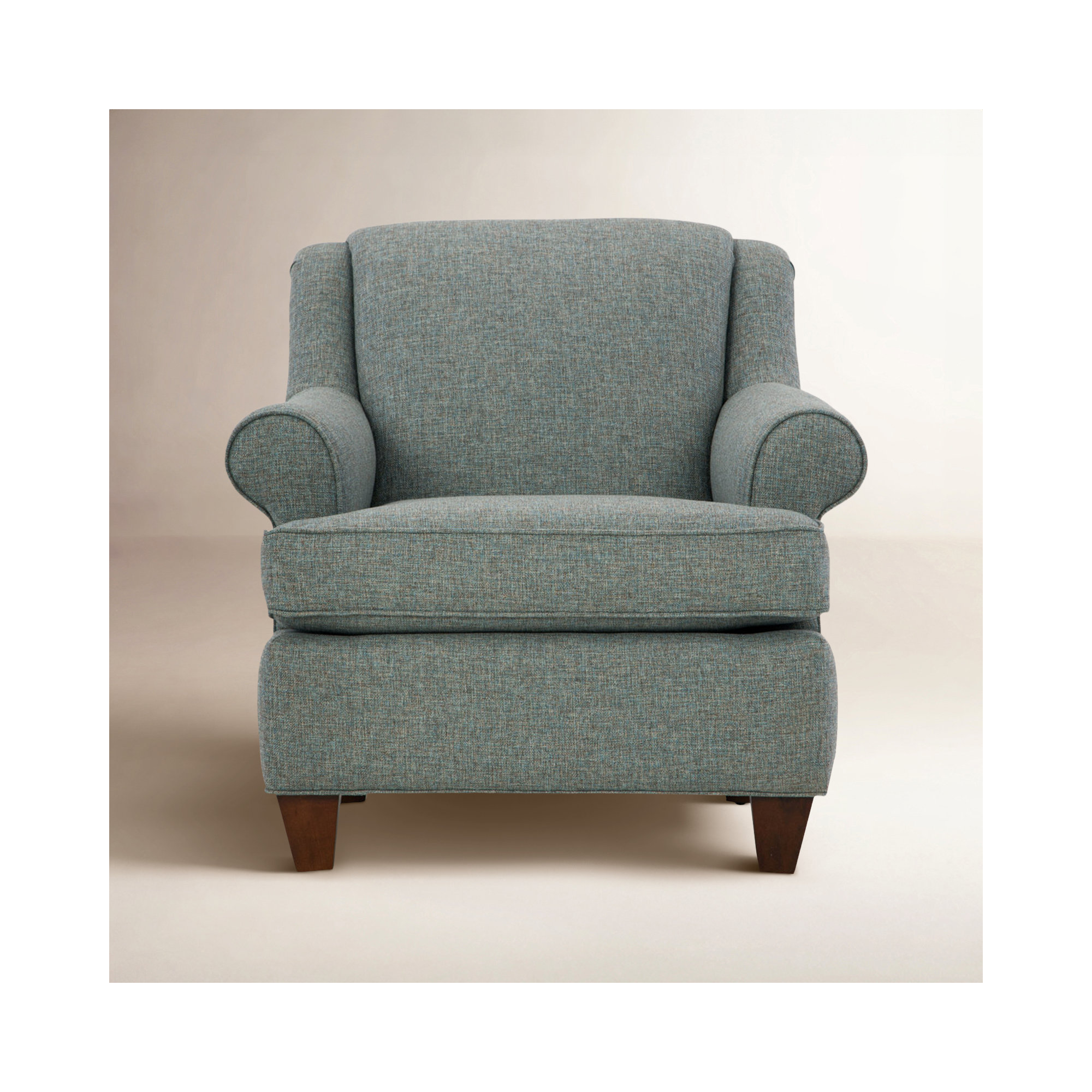 Tessa Upholstered Armchair, Drusky Gray Performance