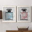 «Blue Wash Perfume», ensemble de 2 peintures sur toile encadrées-853266359-853266363
