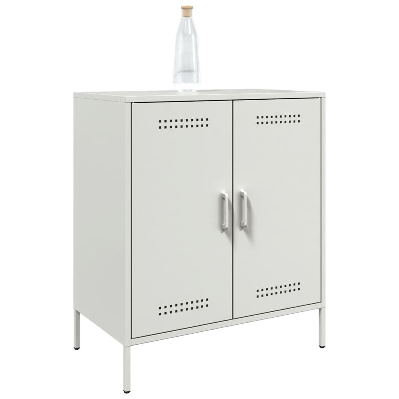 Allyesa Steel Accent Cabinet, White