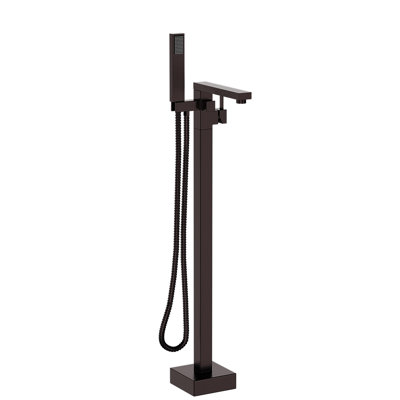 Freestanding Bathtub Faucet With Hand Shower - Metal Craftsmanship, Oil-rubbed Bronze Finish For Bathroom