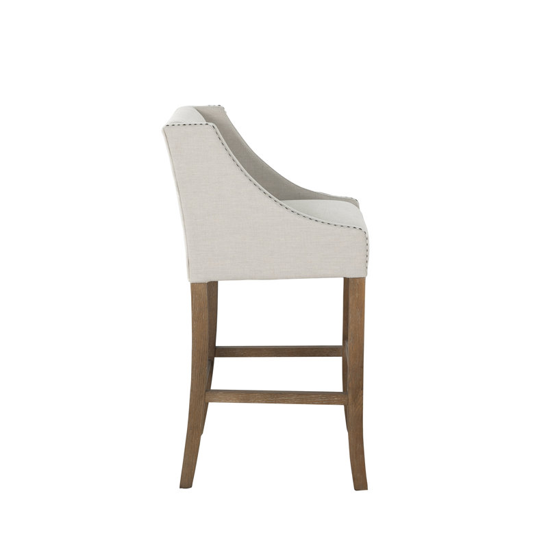 Winston Bar Stool, Natural, Bar Stool (30.25” Seat Height)