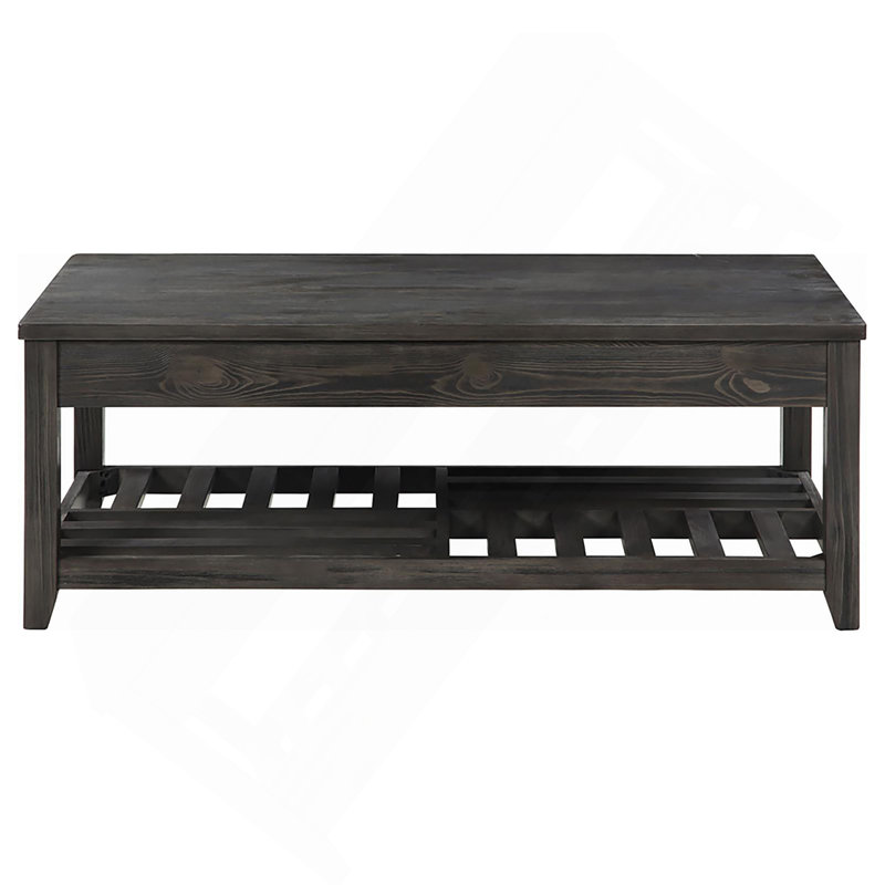 Table basse à plateau relevable gris