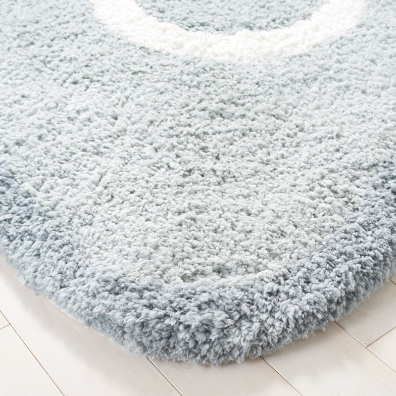 Keiwarren Novelty Hand Tufted Performance Floral Rug, Round 5'