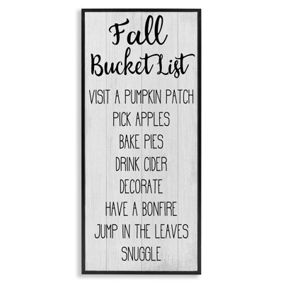 «Fall Bucket Goals Sign», estampe numérique par Daphne Polselli