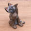 Figurine d’argile en polymère pour chat begging Sifert