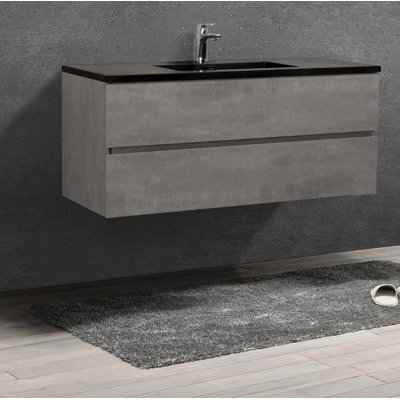 Spielman 47" Wall-Mounted Single Bathroom Vanity Set