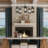 25"W 5-Light Oliver Metal and Glass Chandelier