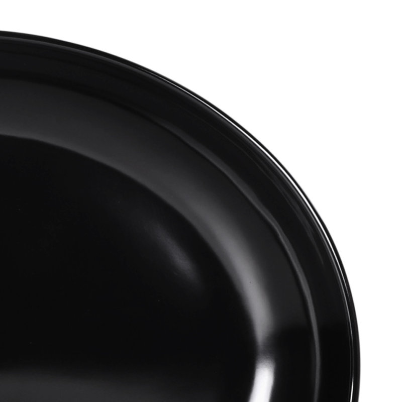 Mélamine noir / plateau blanc, Noir