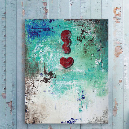 Love Cloud: Get Excited by Rodney White - Wrapped Canvas Painting, 51 cm H x 41 cm W x 4 cm D