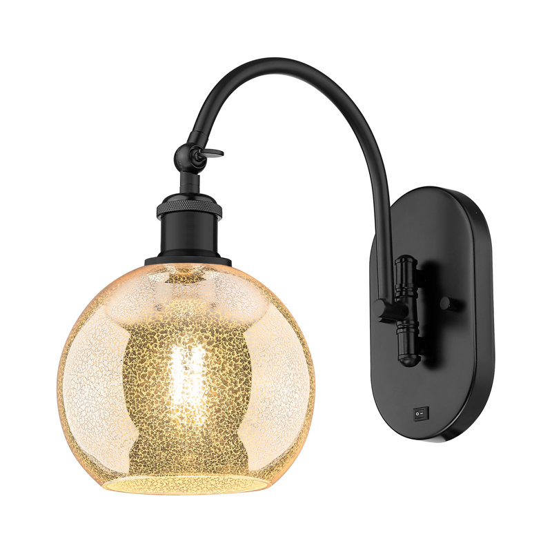 Applique pivotante 1 lumière Ballston - Macri, Noir mat