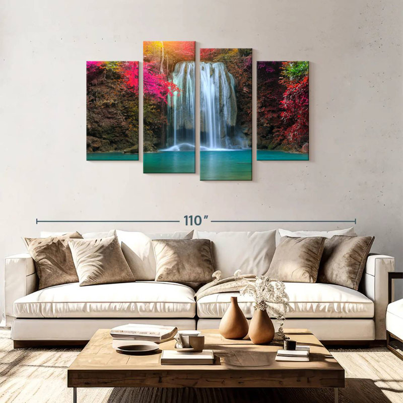 Chute d'eau Nicci Amazing Erawan, H 48 po x l 75 po