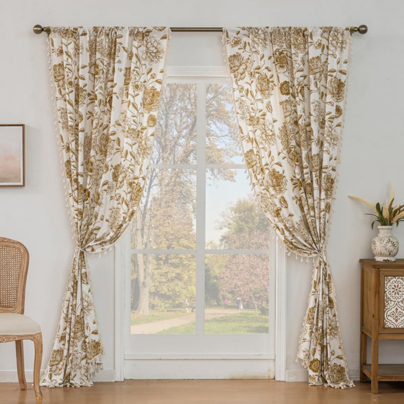 Long Patterned Curtains
