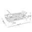 Wynrix 2-Person Modern Rustic Outdoor 5-Position Acacia Wood Chaise Lounge Set for Patio Poolside