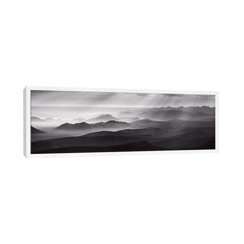 Namib Desert By Air by Richard Guijt - Panoramic Print on Canvas, 30.48cm H x 91.44cm W x 3.81cm D, White Floater Framed