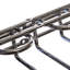 Wall Mounted Wine Glass Rack in Chrome