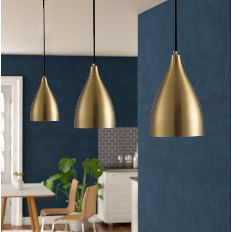Luminaire suspendu en forme de cloche à 1 lumière Avanni