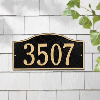 Rolling Hills 1-Line Wall Address Plaque