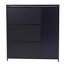 Armoire de rangement moderne en bambou avec portes et chaussures