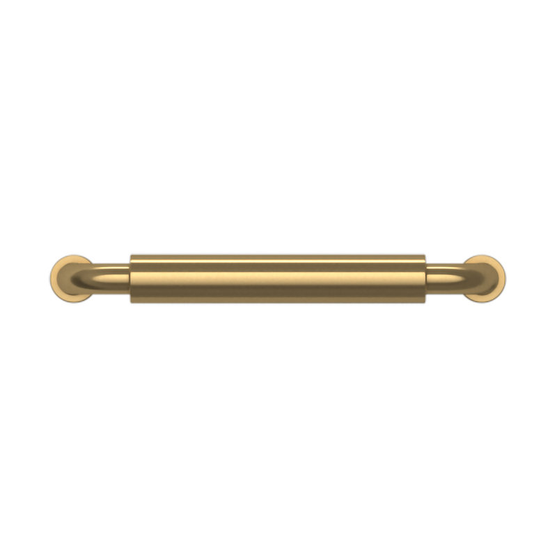 4400 Hollywood Hills Pull, 4" CTC, Satin Brass