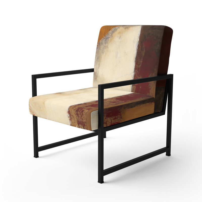 Culligan - Chaise rembourrée avec accoudoirs, Noir, noir, noir, noir