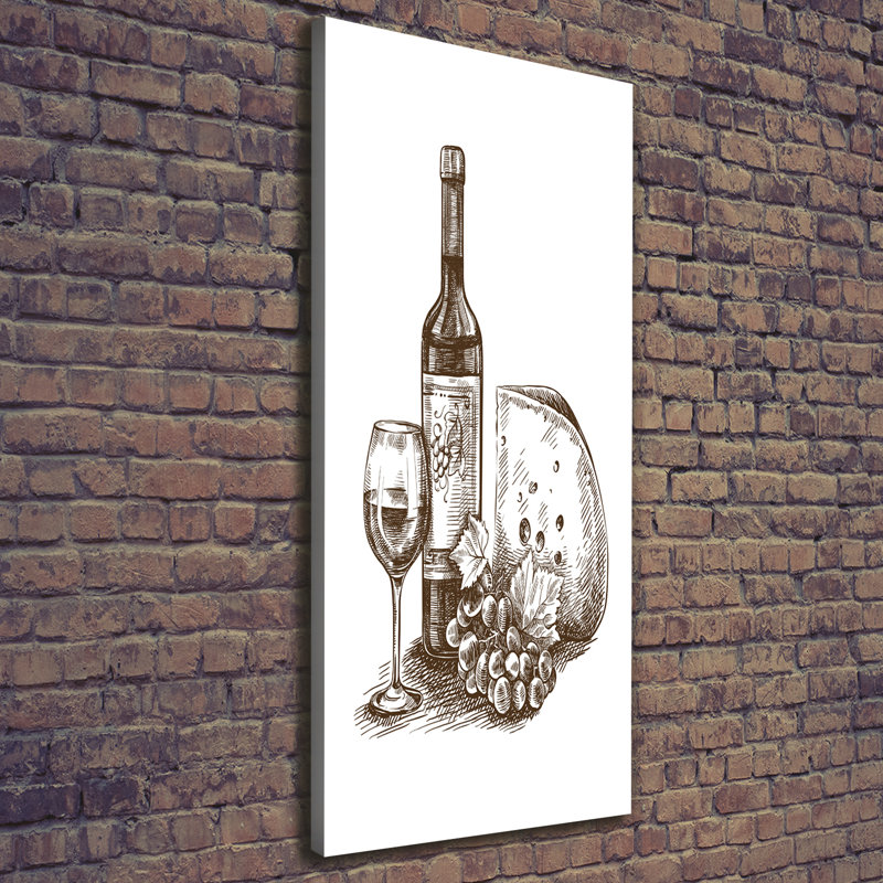 Wine And Snacks - Wrapped Canvas Print