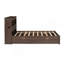 Lit plateforme pleine grandeur avec tablettes coulissantes, lit gigogne simple et 2 tiroirs, espresso-1843563688