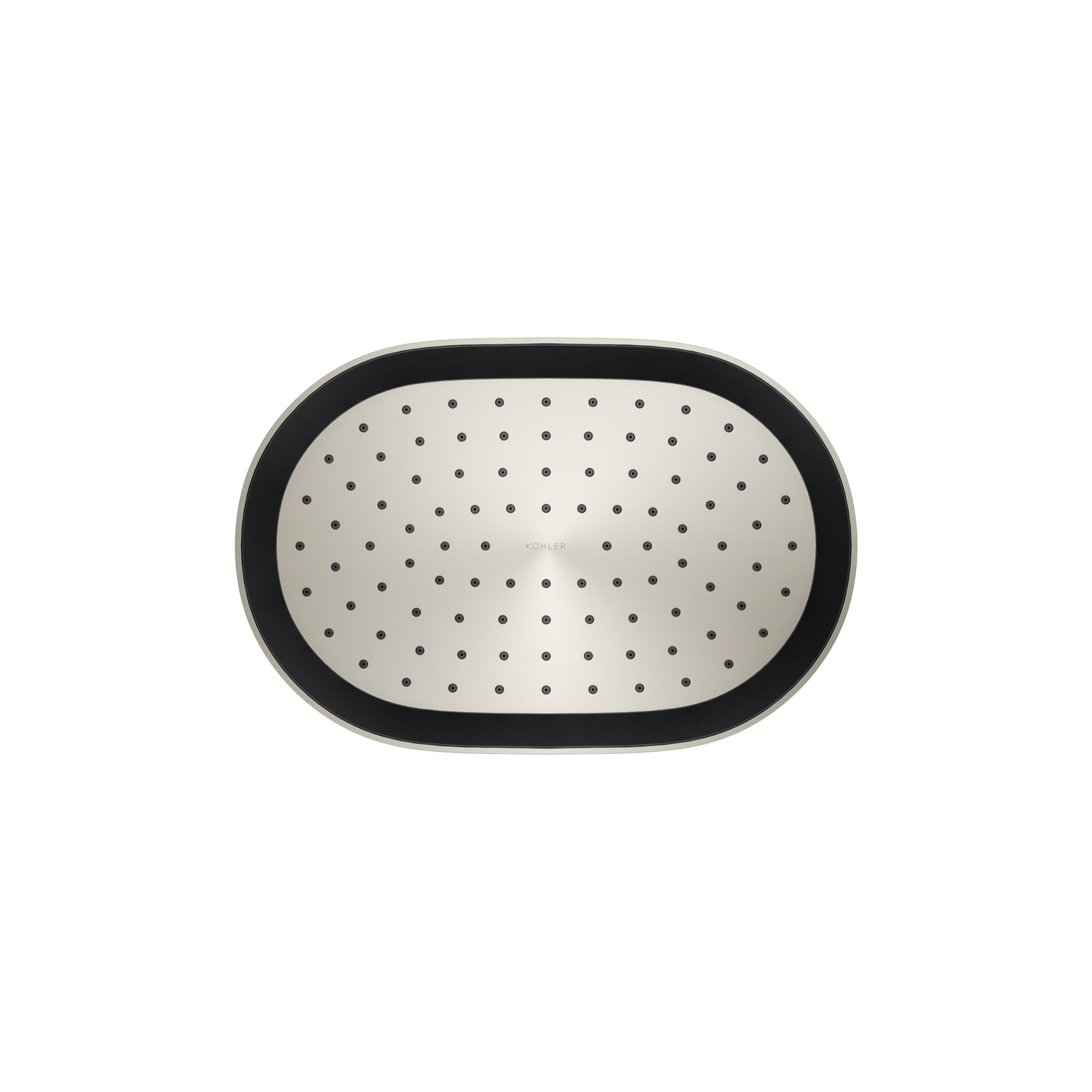Statement1.75 GPM Oblong 12 in. Rainhead with Katalyst Air-Induction Technology, Vibrant Polished Nickel