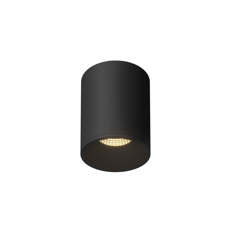 Plafonnier encastré à optique noire à 36 degrés Lorna de 6 po (4 po de diamètre), 18 W, H 6 po x l 4,38 po x P 4,38 po, Noir
