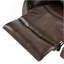Design classique, tissu moelleux brun foncé, fauteuil inclinable oscillant