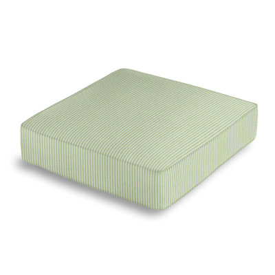 Striped Cotton Reversible Throw Pillow