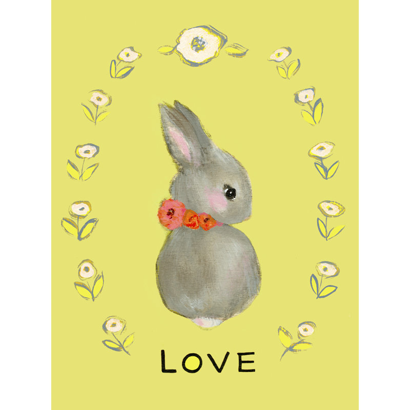 Poulsbo Love Bunny, art sur toile, H 32 po x L 24 po x l 1,25 po