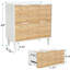 Armoire de rangement en bois, classeur avec tiroir-1500545682