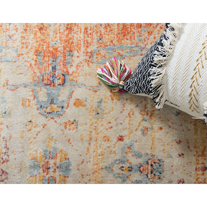 Carolina Ikat Indoor Rug, Round 8'
