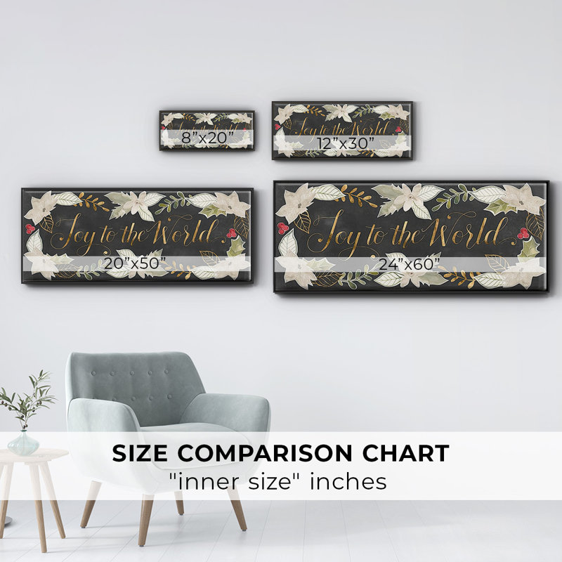 Gilded Christmas Collection D- Framed Canvas