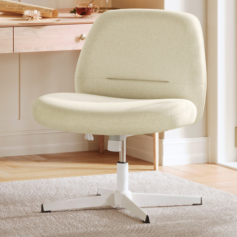 Rentiesville Cotton Blend Office Chair, White