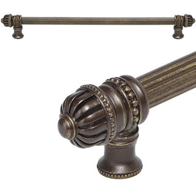 Cricket Cage with 5/8 reeded center long pull large finial