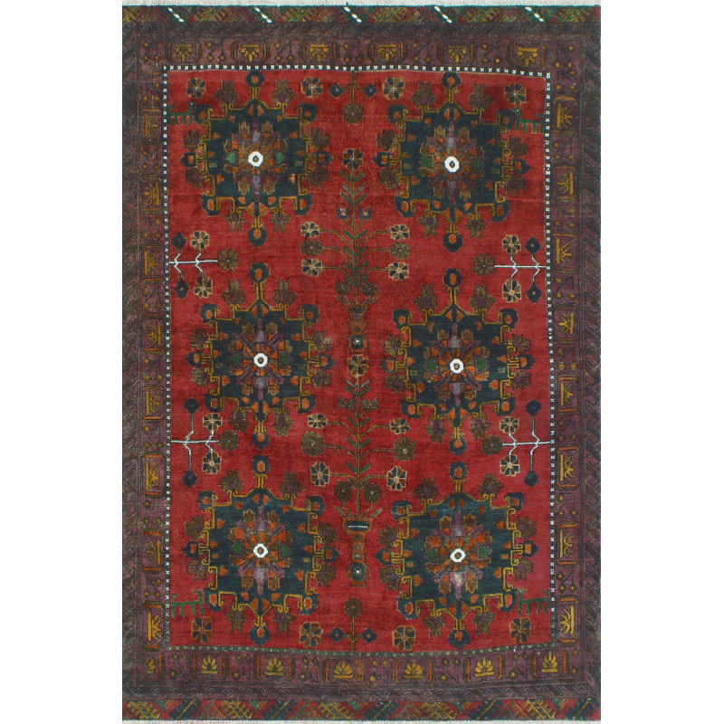Khrystopher Distressed Gisou Rust Rug