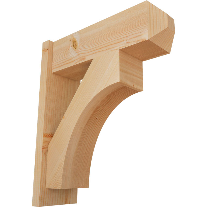 Persienne en bois rustique Westlake Craftsman, P 22 po x H 26 po, Sapin Douglas de 7 1/2 po (lisse)