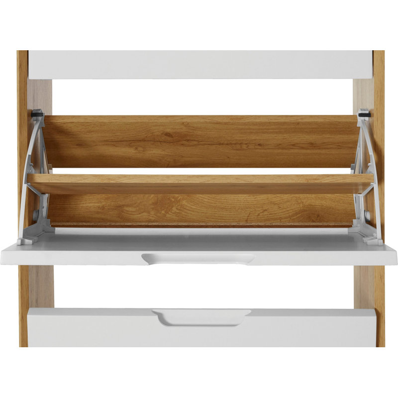Ruislip Shoe Storage Cabinet, Oak/White
