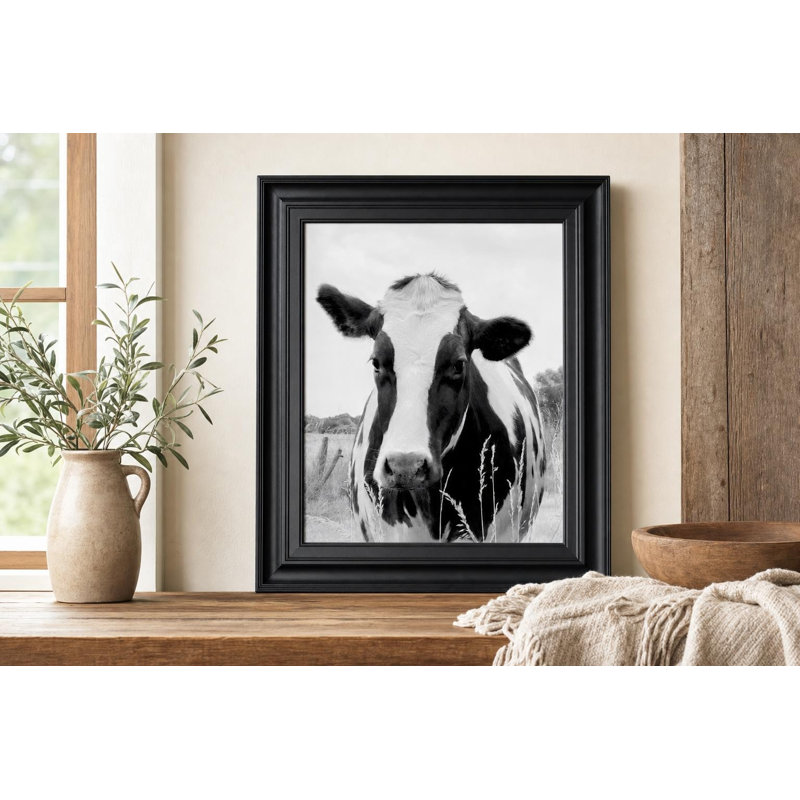 Art mural «Pasture Gaze» - 22 po x 26 po - cadre noir