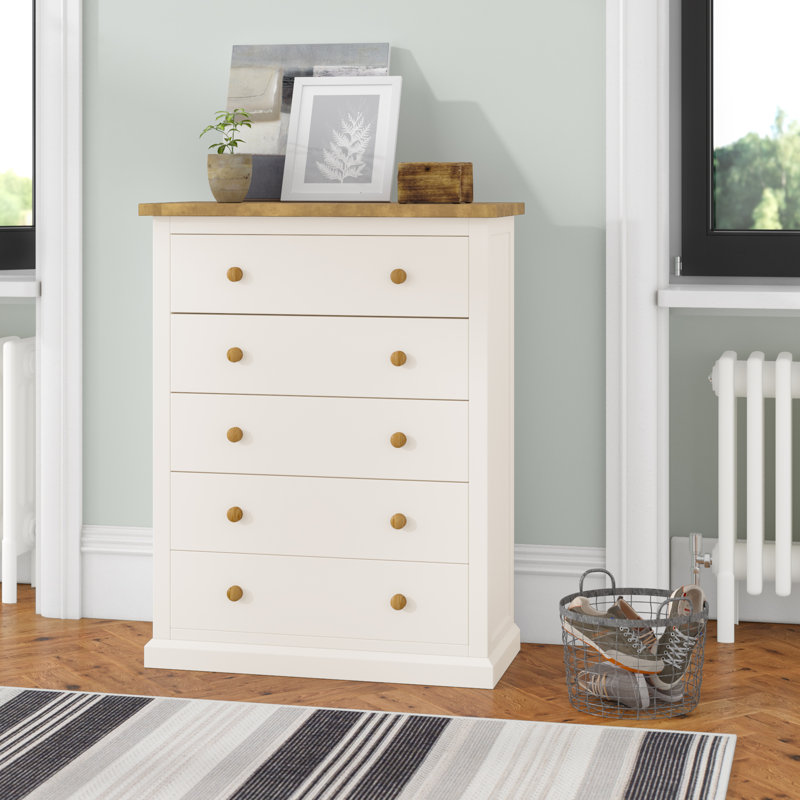 90cm W 5 - Drawer Chest of Drawers