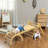 5 in 1 Pikler Triangle Set with Ladder, Ramp, Arch, Nature Wood-103216326