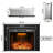 Aadila Electric Fireplace Insert with Trim Kit-2145197611